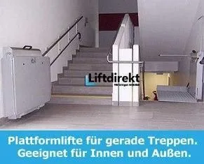 Plattformlift für gerade Treppen