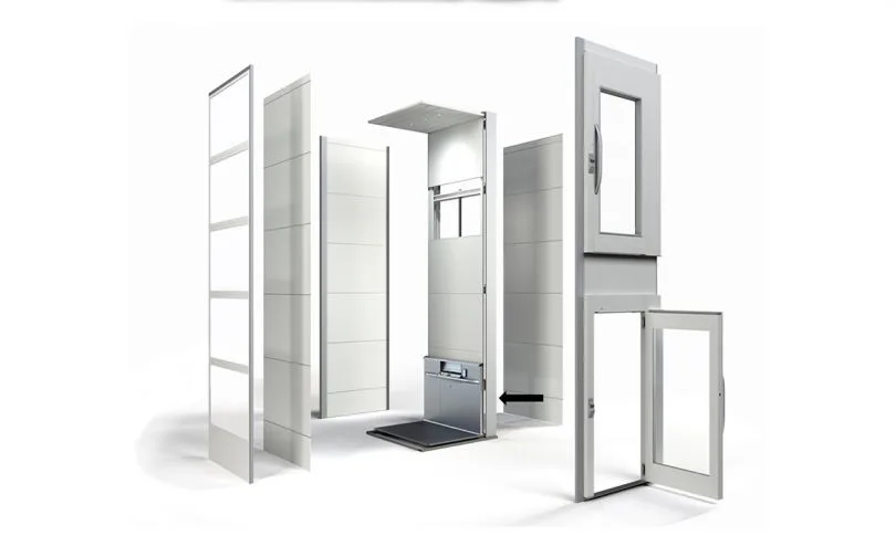 Zeichnung eines Rollstuhllifts